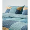 Σετ Σεντόνια Μονά 3 Τεμαχίων Kentia Tetra Mint Green- Ciel- Ochre- Blue- Grey 160x270