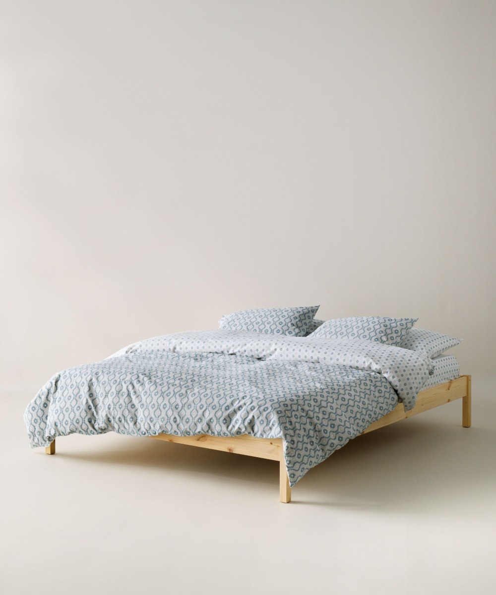 Σετ Σεντόνια Μονά 3 Τεμαχίων Kentia Trubi 1 Petrol-Beige- White 160x270