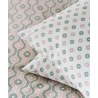 Σετ Μαξιλαροθήκες 2 Τεμαχίων Kentia Trubi 14A Green- Pink- White 50x70