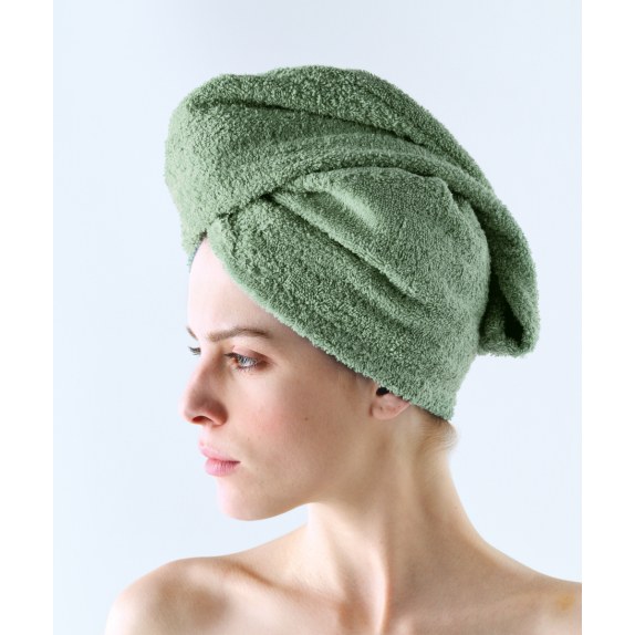 Πετσέτα Μαλλιών Kentia Turban 2 Green 64x24x8