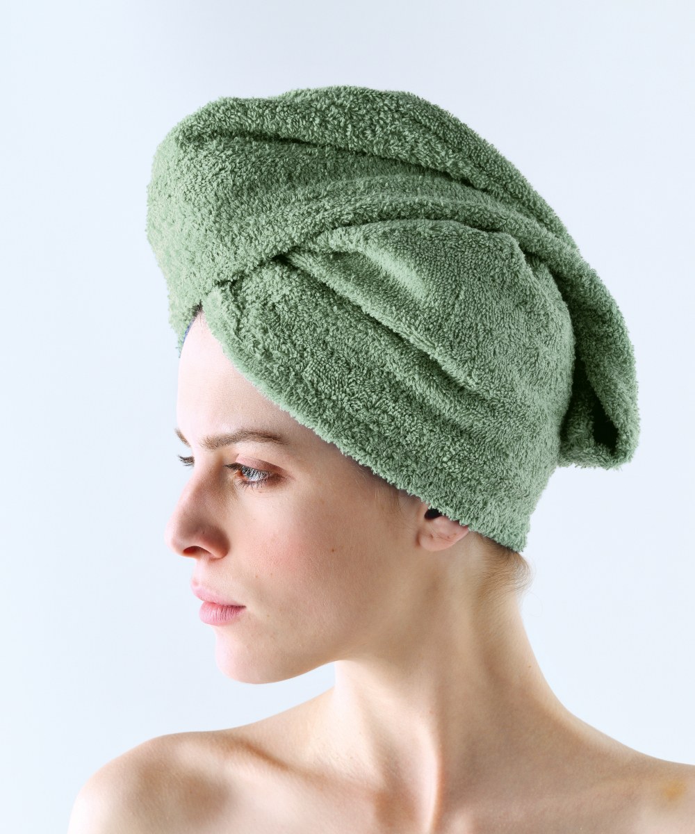 Πετσέτα Μαλλιών Kentia Turban 2 Green 64x24x8