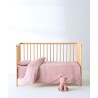 Σετ Παπλωματοθήκη Κούνιας 2 Τεμαχίων Kentia Whisper 14 Old Rose 100x140