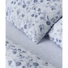 Σετ Σεντόνια Υπέρδιπλα 4 Τεμαχίων Kentia Yuli 1 Blue- White 240x270