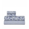 Σετ Σεντόνια Υπέρδιπλα 4 Τεμαχίων Kentia Yuli 1 Blue- White 240x270