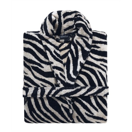 Μπουρνούζι με Γιακά Kentia Zulu L Ecru-Black Large