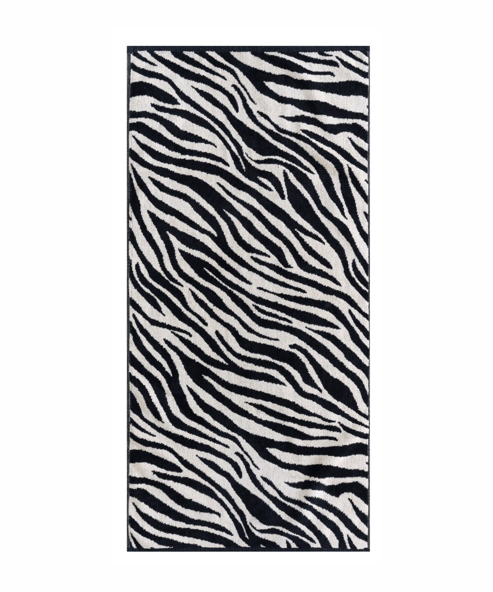 Πετσέτα Σώματος Kentia Zulu Ecru-Black 80x150