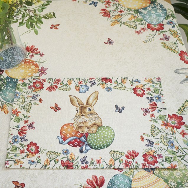 Dimeco Πασχαλινό Τραπεζοκαρέ 140x140 Easter Bunny