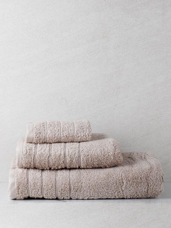 Σετ Πετσέτες 3 Τεμαχίων Anesis Cotton Pennie Beige
