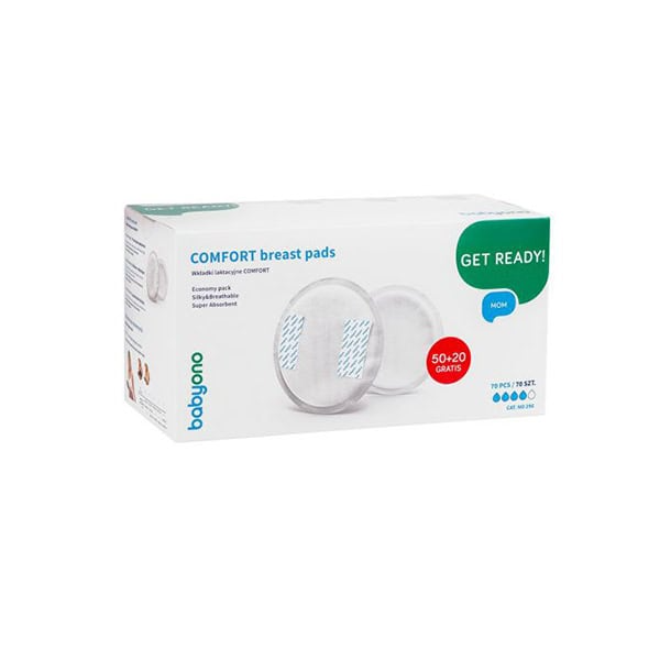 Επιθέματα Θηλασμού BabyOno Comfort 50τεμ + 20τεμ Δώρο BN296
