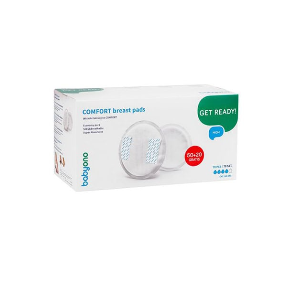 Επιθέματα Θηλασμού BabyOno Comfort 100τεμ + 40τεμ Δώρο...