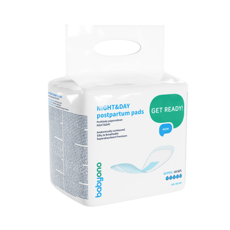 Σερβιέτες Λοχείας BabyOno Night & Day 10τεμ BN599