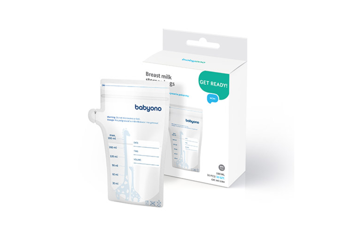 Σακουλάκια αποθήκευσης μητρικού γάλακτος με χωνί - 30τμχ Babyono BN1084