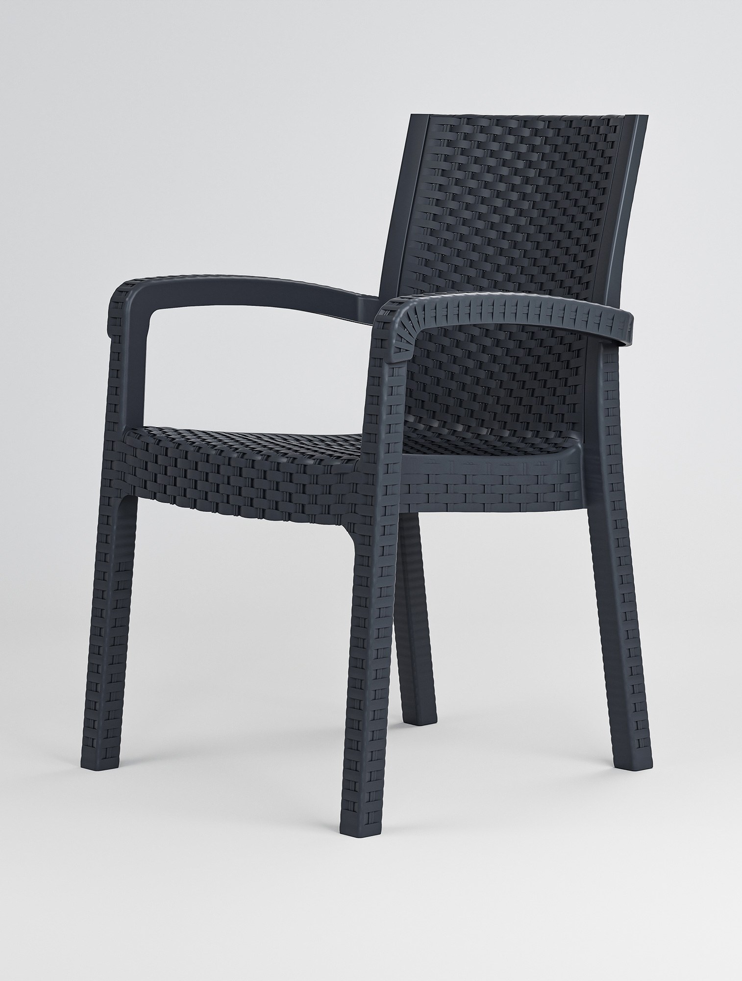 Καρέκλα Rattan MEDITERRA ANTHRACITE-5210186099384