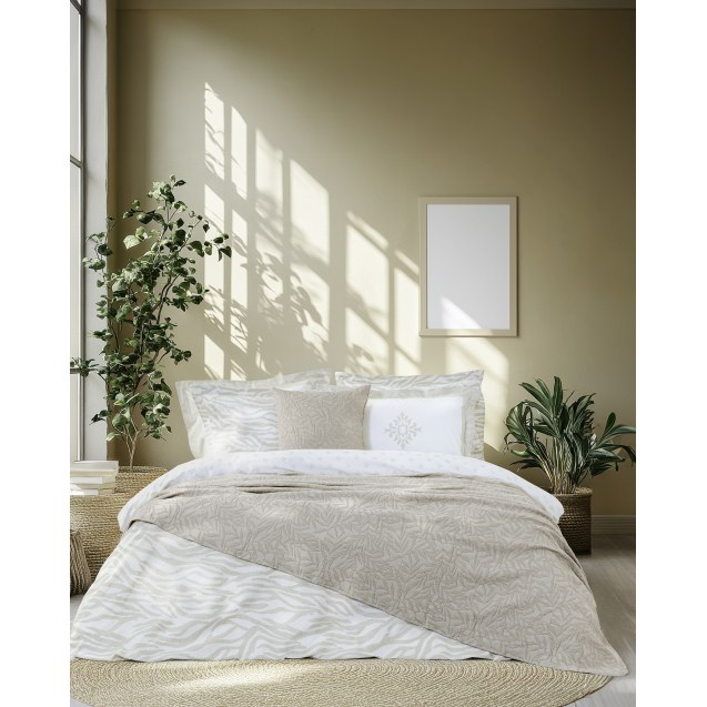 Κουβέρτα Υπέρδιπλη Nima Nuve Taupe Μπεζ 220x240