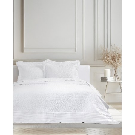 Σετ Κουβερλί King Size 3 Τεμαχίων Nima Calla White Λευκό 240x260