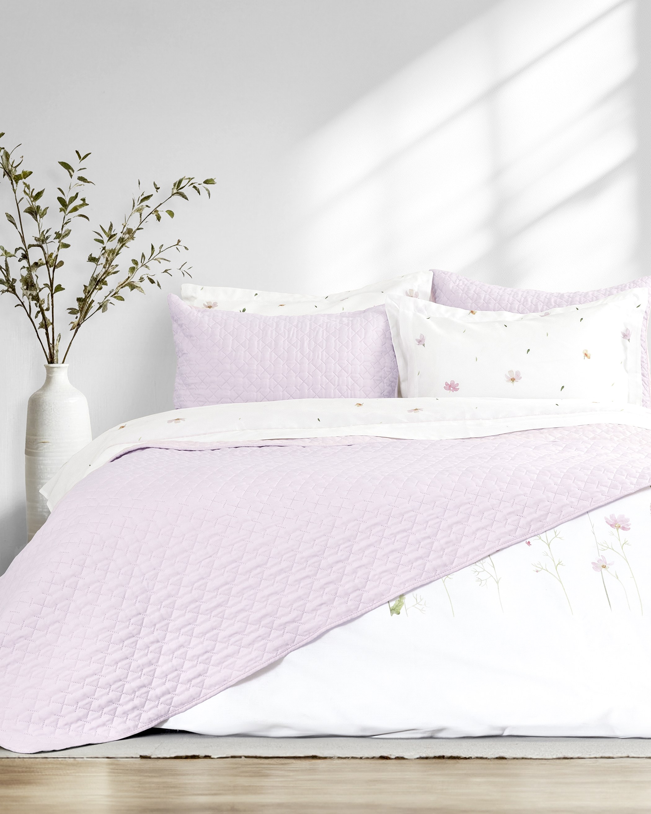 Κουβερλί Υπέρδιπλο Nima Arden Lilac / Pink Λιλά, Ροζ, Μωβ 220x240