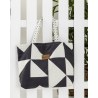 Τσάντα Θαλάσσης Nima Abstract Λευκό, Μαύρο 37x54