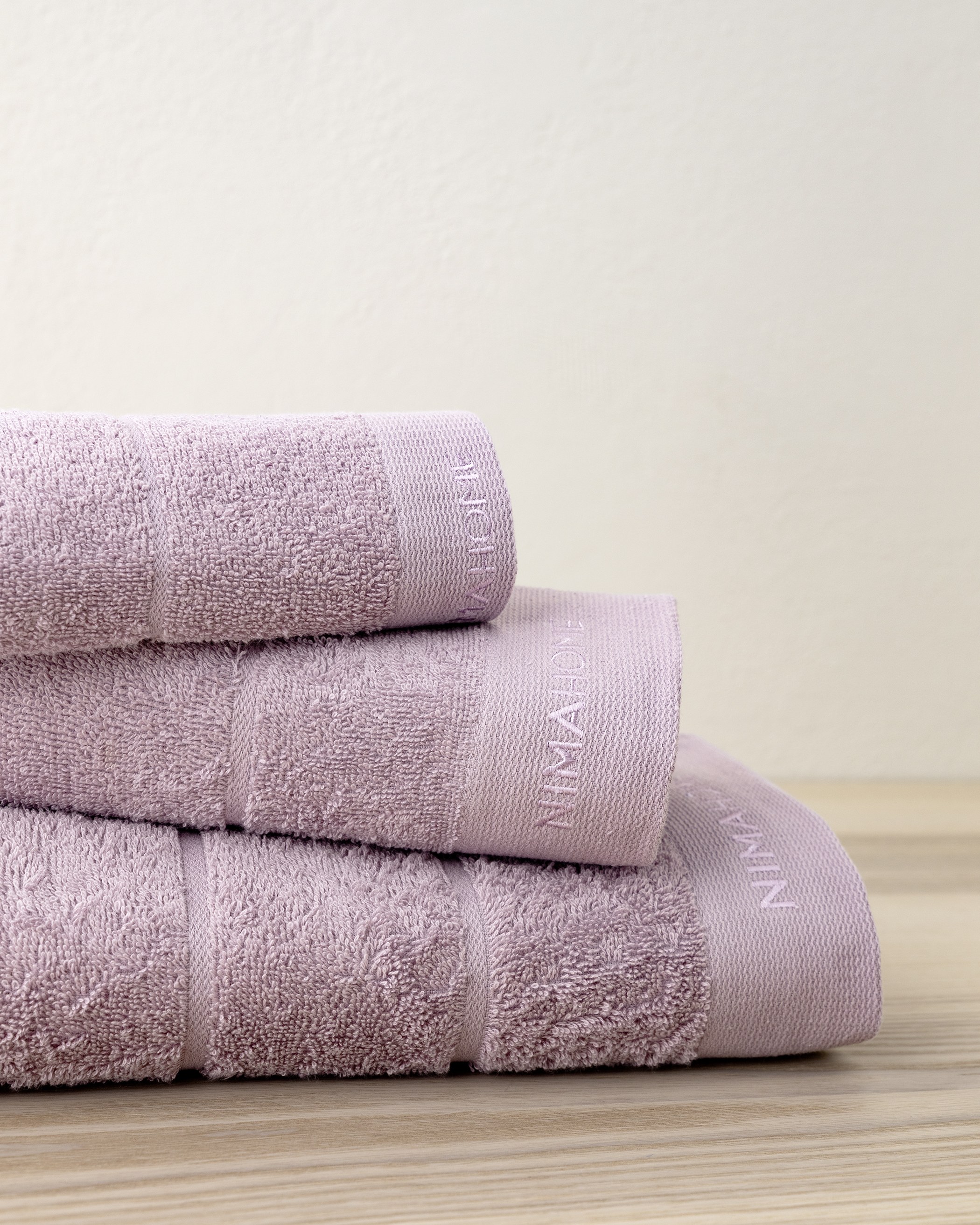 Σετ Πετσέτες 3 Τεμαχίων Nima Essence Lilac Λιλά, Μωβ 30x50,50x90,70x140