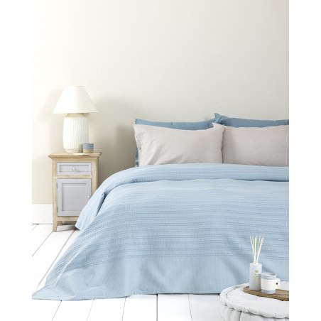Κουβέρτα Υπέρδιπλη Nima Dune Denim Blue Μπλε, Τιρκουάζ 220x240