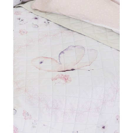 Κουβερλί Κούνιας Nima Loulou Ροζ, Λιλά 120x170