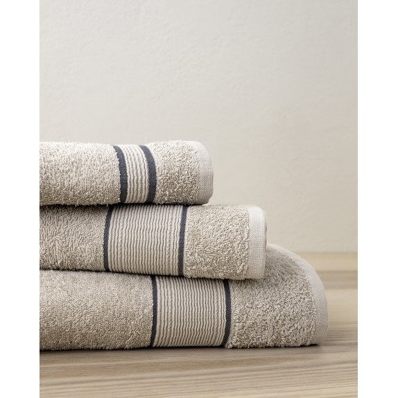 Σετ Πετσέτες 3 Τεμαχίων Nima Elyon Light Beige Μπεζ...