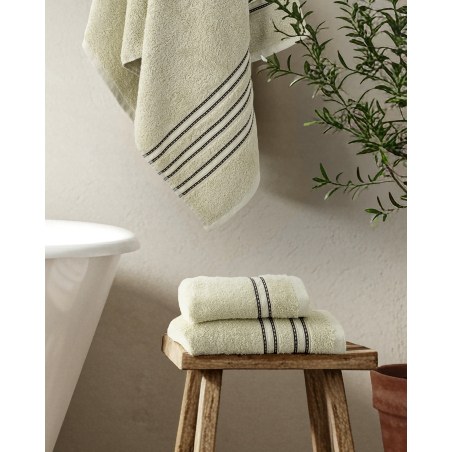 Σετ Πετσέτες 3 Τεμαχίων Nima Lorena Light Green Πράσινο 30x50,50x90,70x140