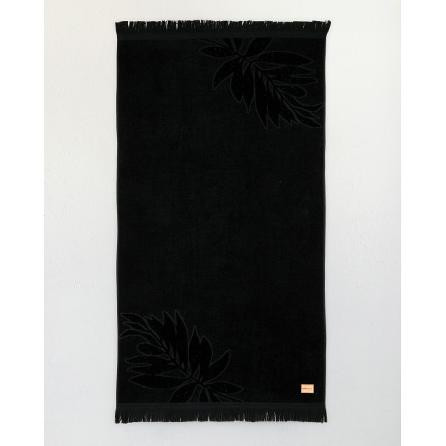 Πετσέτα Θαλάσσης Nima Divine Jacquard Μαύρο 90x160