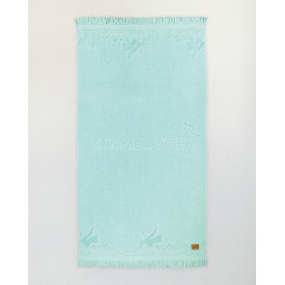 Πετσέτα Θαλάσσης Nima Escape Jacquard Τιρκουάζ 90x160
