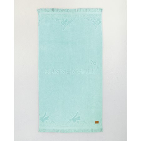 Πετσέτα Θαλάσσης Nima Escape Jacquard Τιρκουάζ 90x160