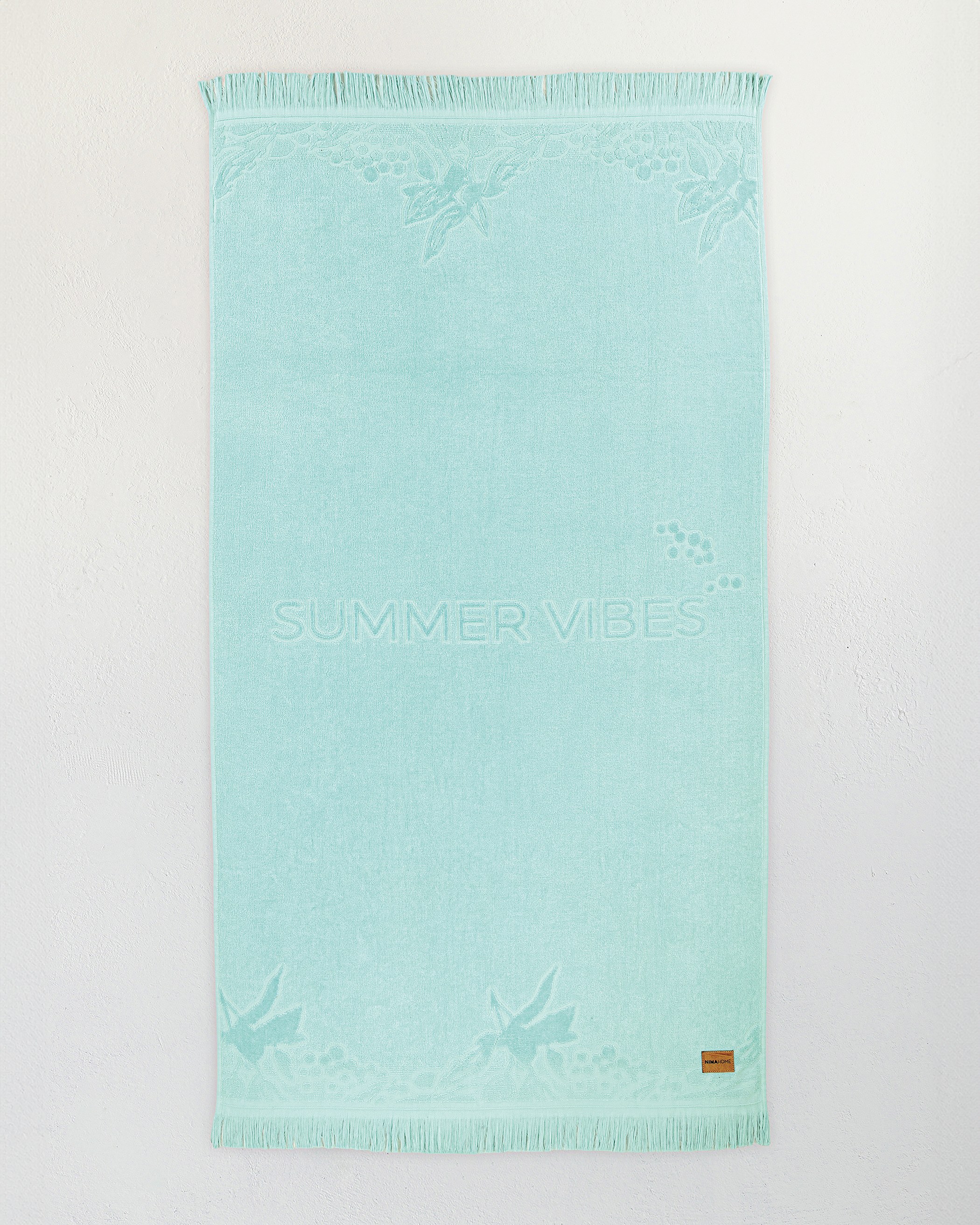 Πετσέτα Θαλάσσης Nima Escape Jacquard Τιρκουάζ 90x160