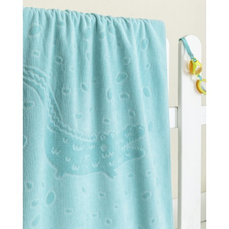 Παιδική Πετσέτα Θαλάσσης Nima Rokko Jacquard Τιρκουάζ 70x140