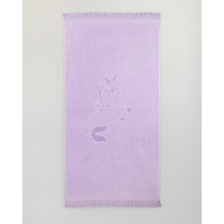 Παιδική Πετσέτα Θαλάσσης Nima Bella Jacquard Μωβ, Λιλά 70x140