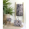Πετσέτα Θαλάσσης Nima Hawaii Jacquard Ροζ, Μαύρο 90x160