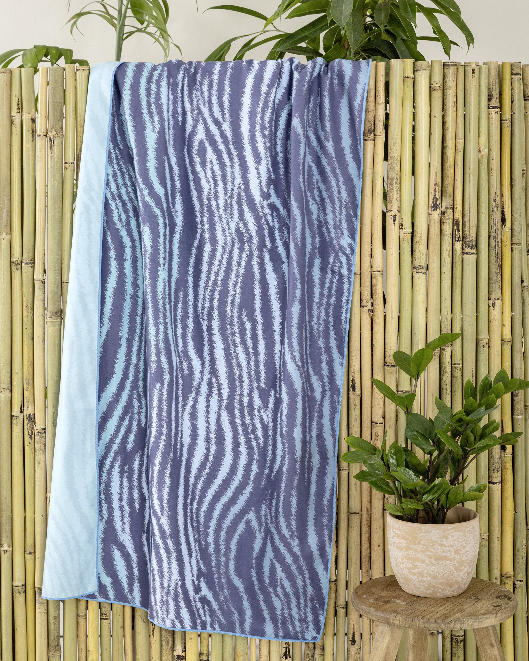 Πετσέτα Θαλάσσης Nima Zebra Μπλε, Τιρκουάζ 80x160