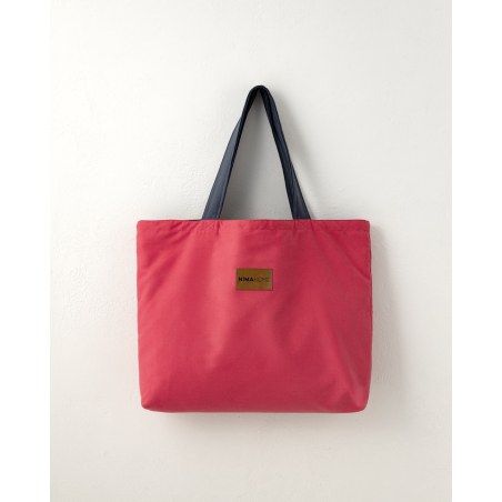Τσάντα Θαλάσσης Nima Riva Vivid Pink / Dark Gray Κόκκινο, Γκρι 37x54