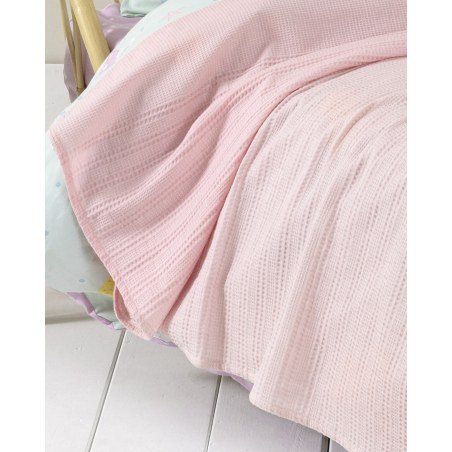 Παιδική Κουβέρτα Πικέ Μονή Nima Dune Pink Ροζ 160x240