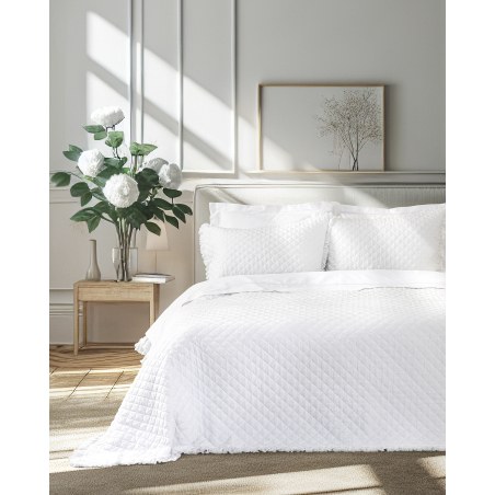 Κουβερλί King Size Nima Lunelle Λευκό 240x260