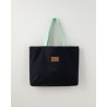 Τσάντα Θαλάσσης Nima Riva Black / Emerald Μαύρο, Μέντα 37x54