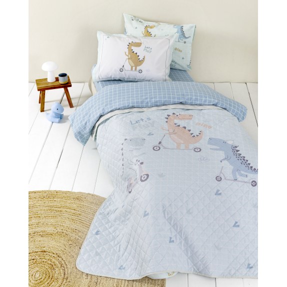 Παιδικό Κουβερλί Μονό Nima Let's Play Σιέλ, Μπλε 160x220