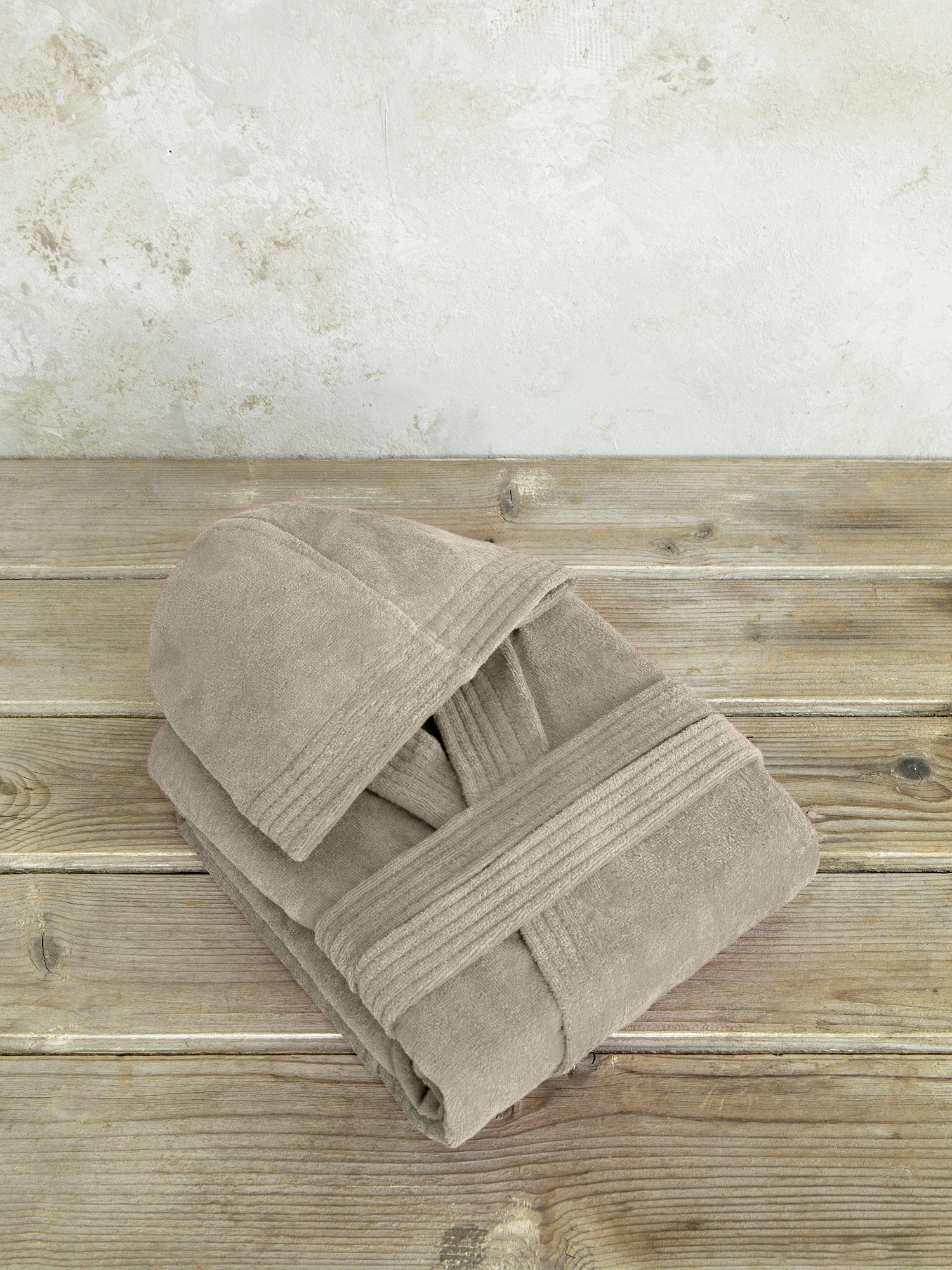 Μπουρνούζι Nima με κουκούλα Zen Μπεζ, Καφέ Extra Large