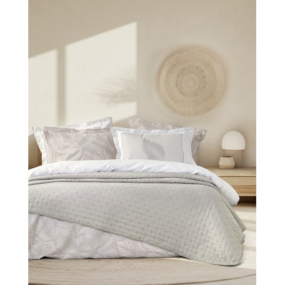 Κουβερλί King Size Nima Clay Taupe Μπεζ, Καφέ 240x260