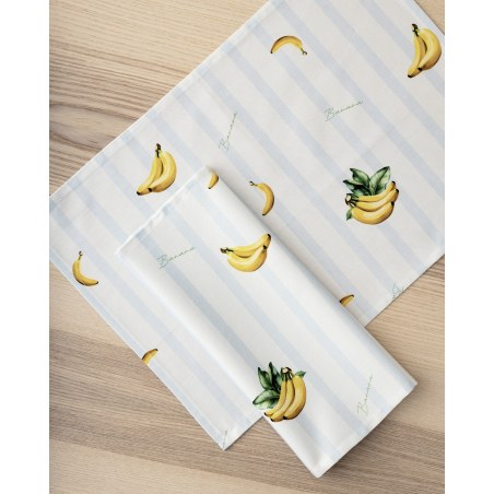 Σετ Σουπλά 2 Τεμαχίων Nima Banana Σιέλ, Κίτρινο 35x50