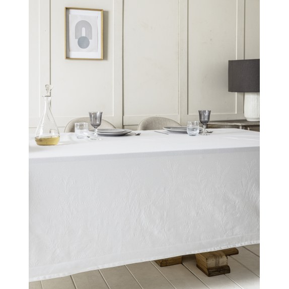 Τραπεζομάντηλο Nima Lillian Off White Λευκό 160x265