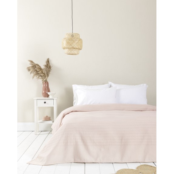 Κουβέρτα King Size Nima Dune Rose Pink Ροζ 240x260