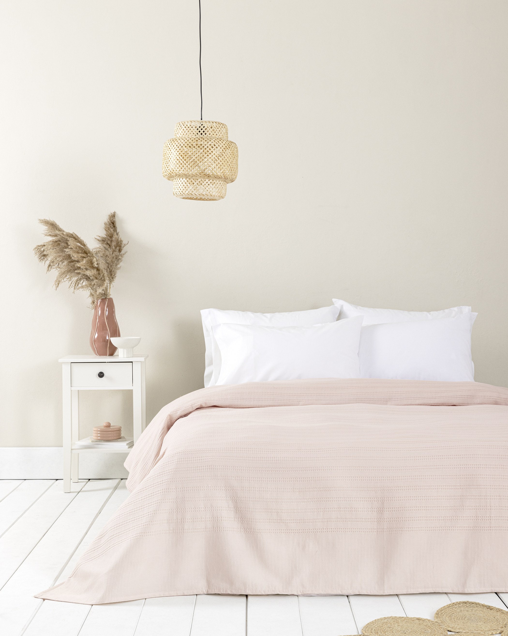 Κουβέρτα King Size Nima Dune Rose Ροζ Ροζ 240x260