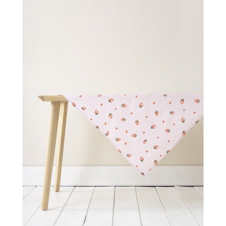 Καρέ Nima Strawberry Love Ροζ 85x85