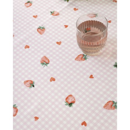 Καρέ Nima Strawberry Love Ροζ 85x85