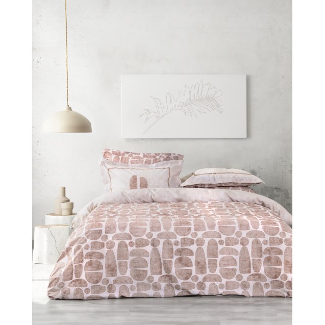 Σετ Σεντόνια Διπλά 4 Τεμαχίων Nima Cirus Καφέ,...