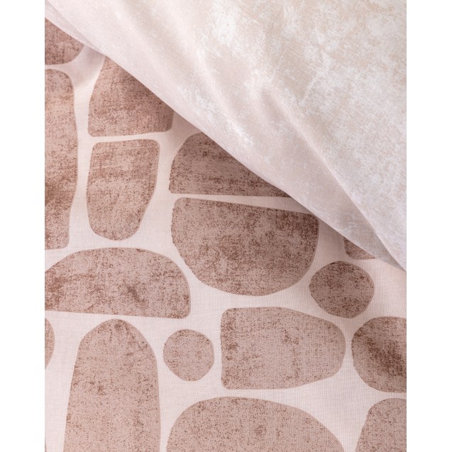 Σετ Σεντόνια Διπλά 4 Τεμαχίων Nima Cirus Καφέ,...