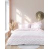 Σετ Σεντόνια Μονά 3 Τεμαχίων Nima Hamptons Ροζ, Γκρι 170x260